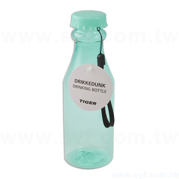 汽水瓶500cc環保杯-旋蓋式亮面環保水壺-可客製化印刷企業LOGO或宣傳標語